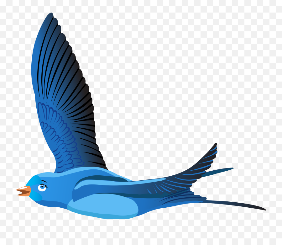 Blue Bird Cartoon Transparent Clip Art Emoji,Bird Transparent Background