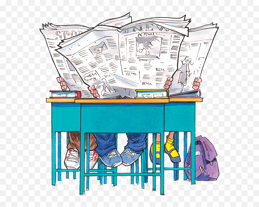 Library Of Children - S News Jpg Library Library Png Files Cartoon Child Reading Newspaper Emoji,Newspaper Clipart