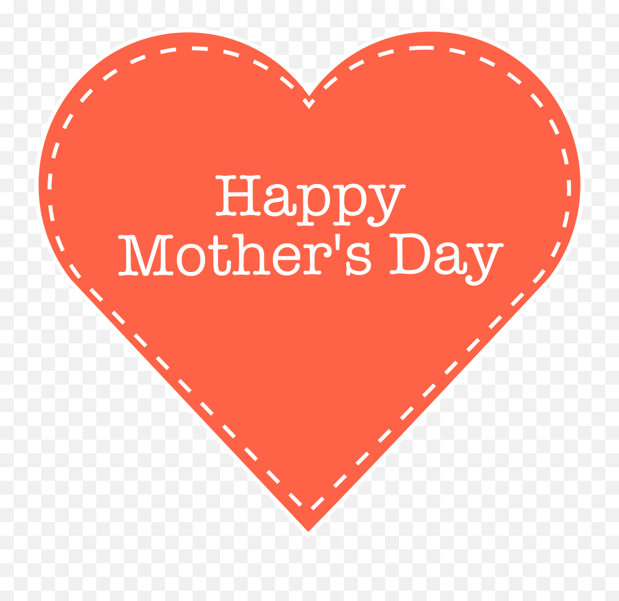 Happy Mothers Day Heart Clip Art At - Girly Emoji,Mothers Day Clipart