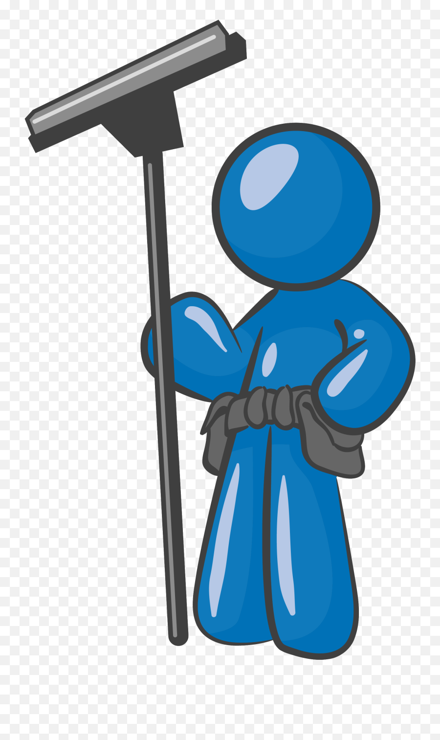 Cartoon Window Cleaner - Man Window Cleaning Logo Emoji,Cleaning Clipart