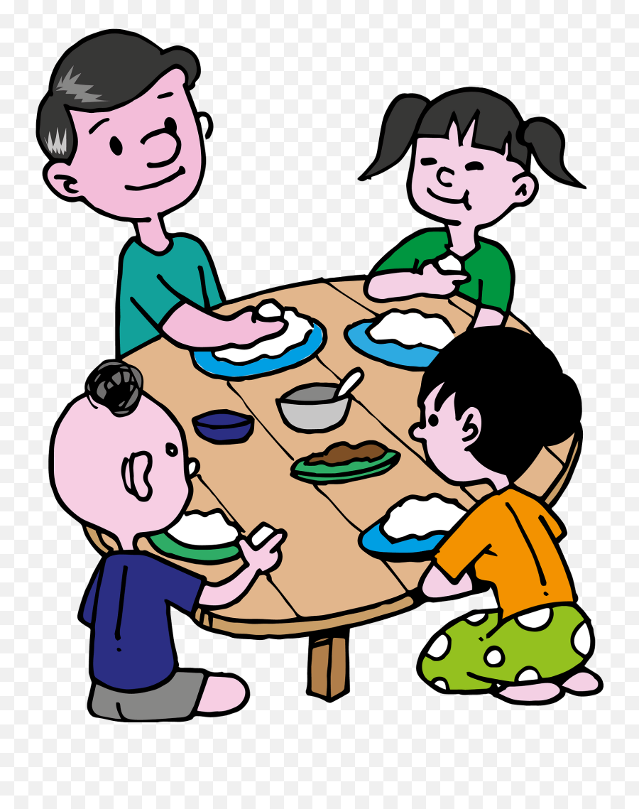 Family Dinner Clipart - Conversation Emoji,Dinner Clipart