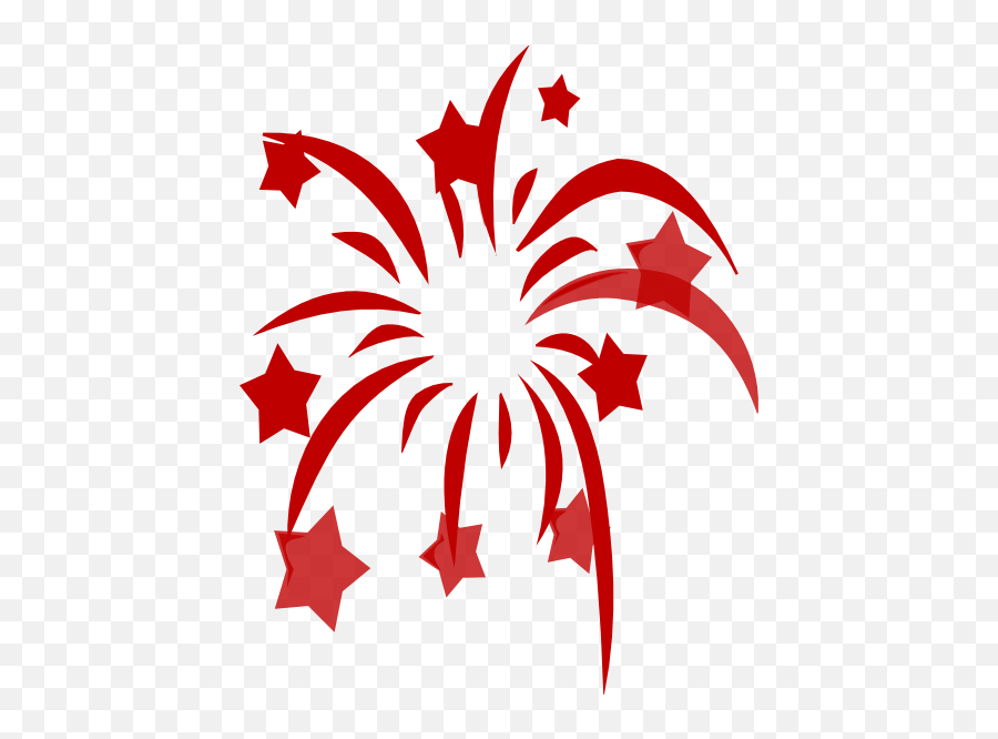 New Years Fireworks Clipart Free Images - Clip Art Red Fireworks Emoji,New Years Clipart