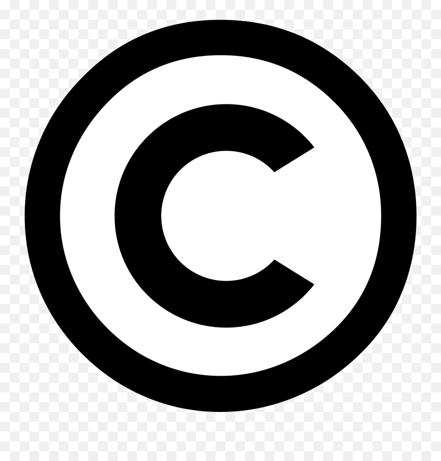 Rights Reserved Png 1 Png Image - Copyright Symbol Without Background Emoji,Copyright Logo