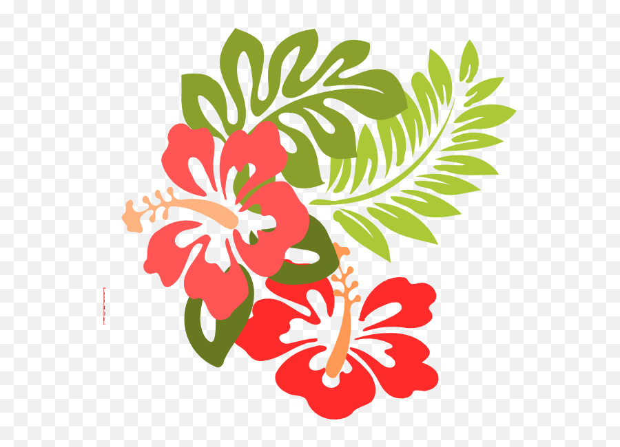 Hawaiian Luau Aloha Flower Transparent Png Png Mart - Hawaii Party Clipart Emoji,Flores Png