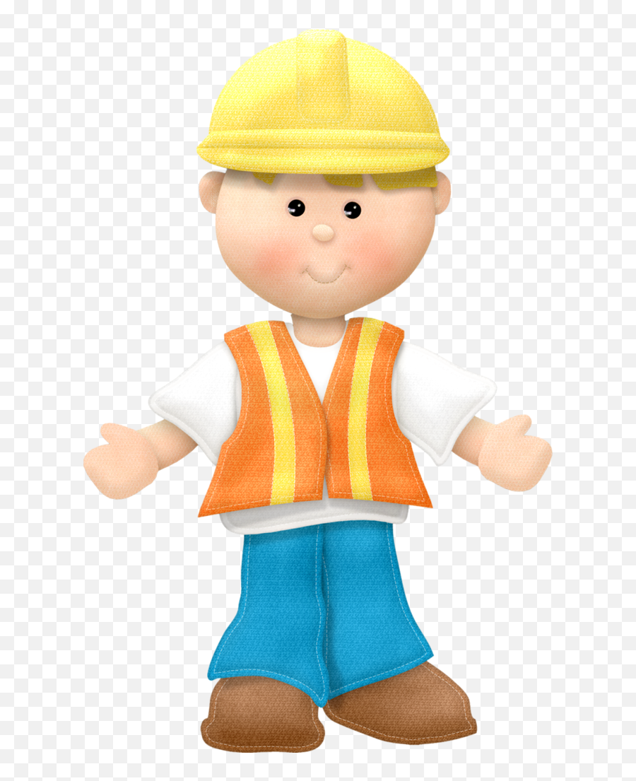 Cute Clipart - Clip Art Construction Worker Emoji,Construction Worker Clipart