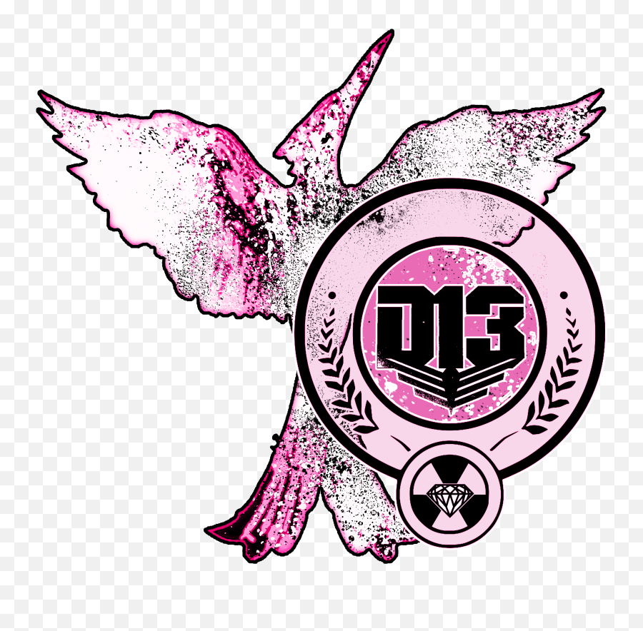 District 13 Mockingjay Pink Hungergamesgear - Fictional Emoji,The Hunger Games Logo