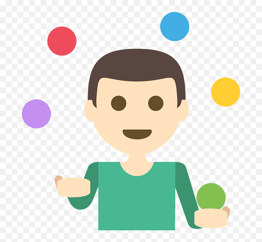 Person Juggling Emoji Clipart Free Download Transparent - Dot,Human Clipart