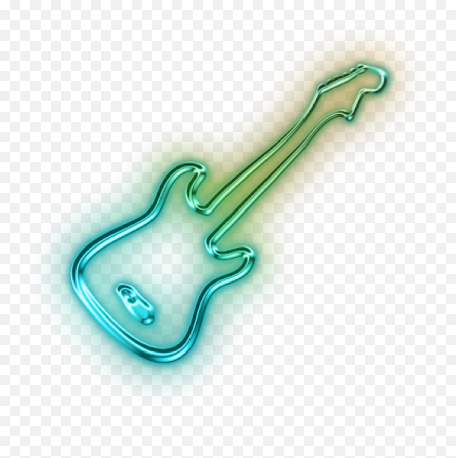 Guitar Guitarra Neon - Guitar Neon Neon Pngs Emoji,Neon Png