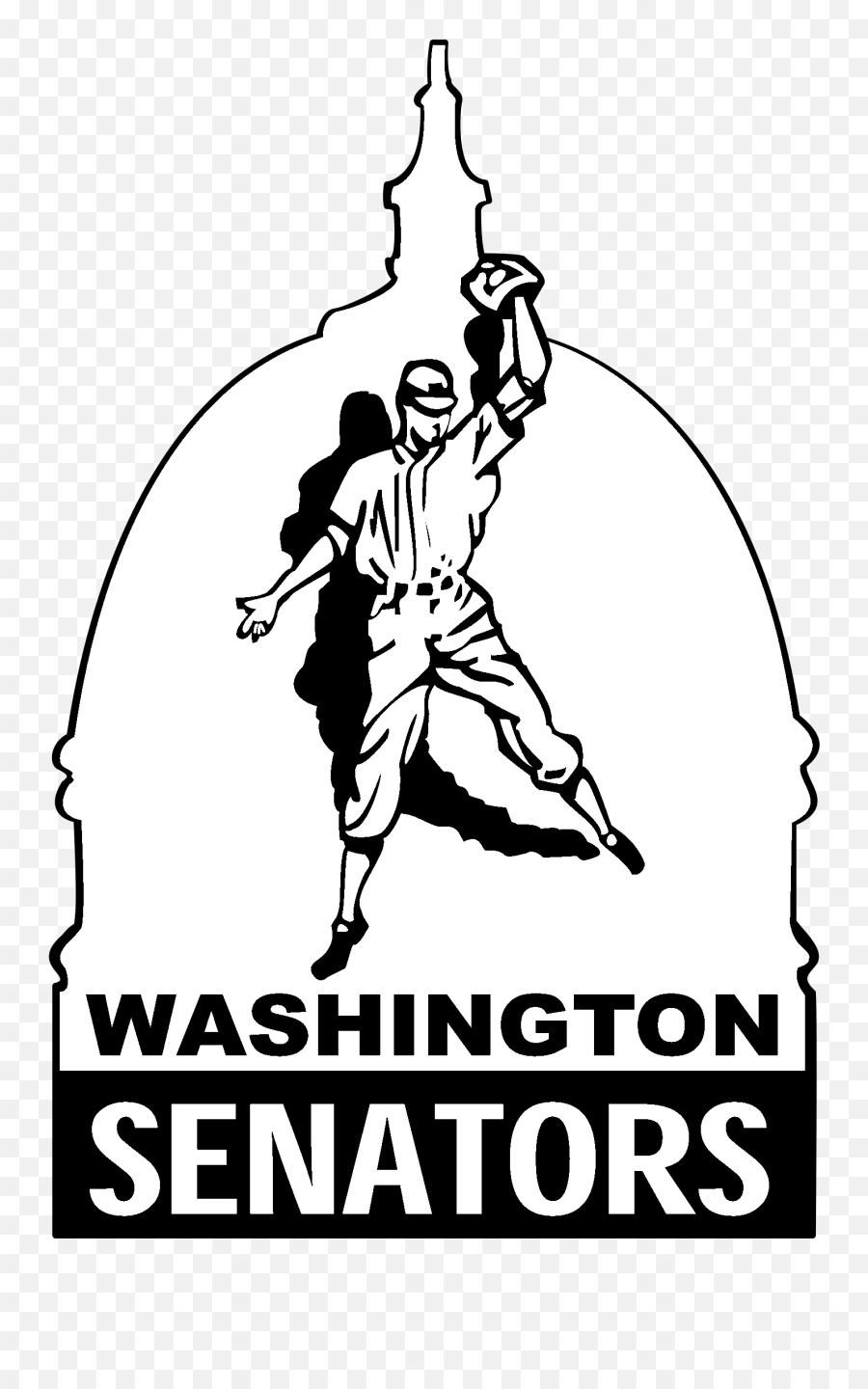 Washington Senators Logo Png - Washington Senators Logo Black And White Emoji,Washington Senators Logo