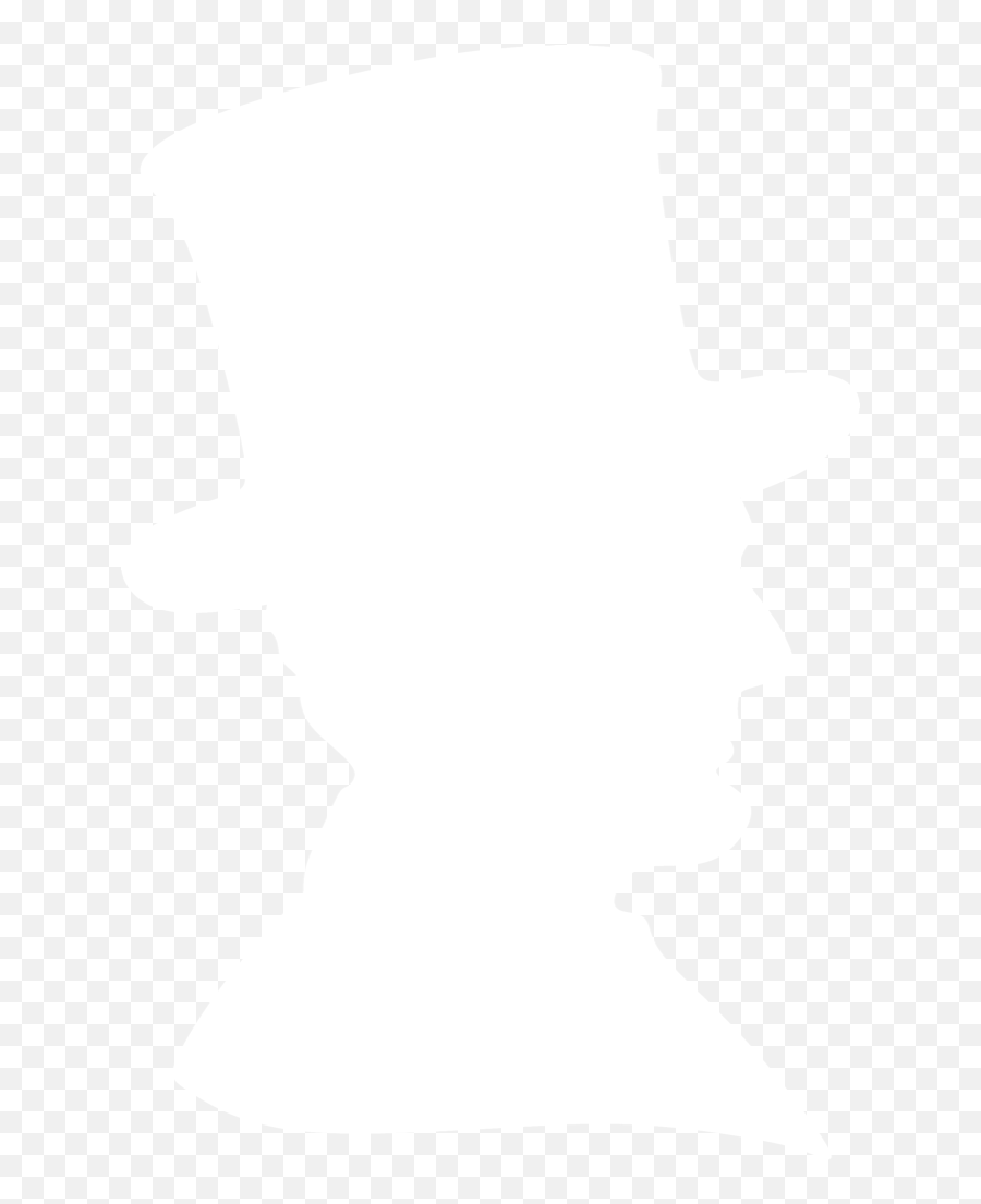 Abe Lincoln Silhouette Clip Art - Abraham Lincoln White Silhouette Emoji,Abraham Lincoln Clipart