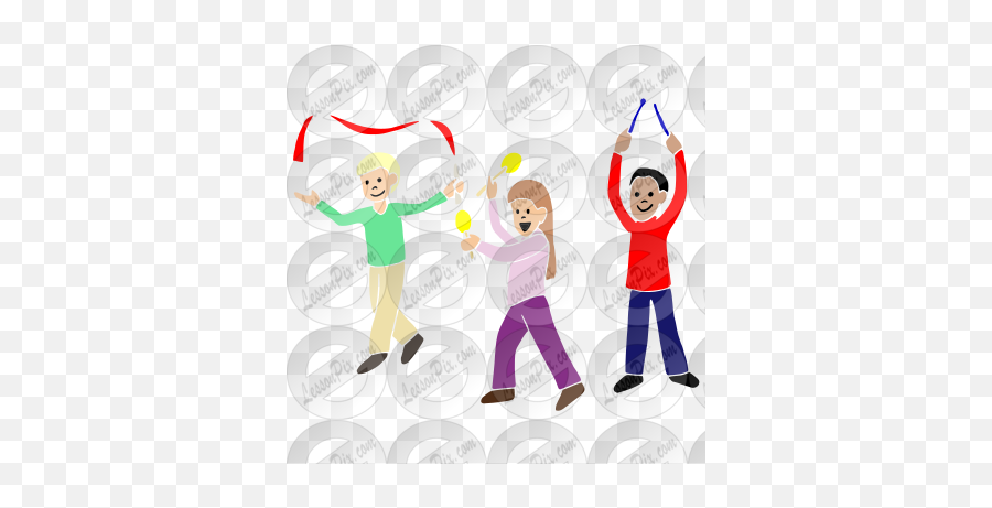Music And Movement Stencil For Classroom Therapy Use - Happy Emoji,Color Guard Clipart