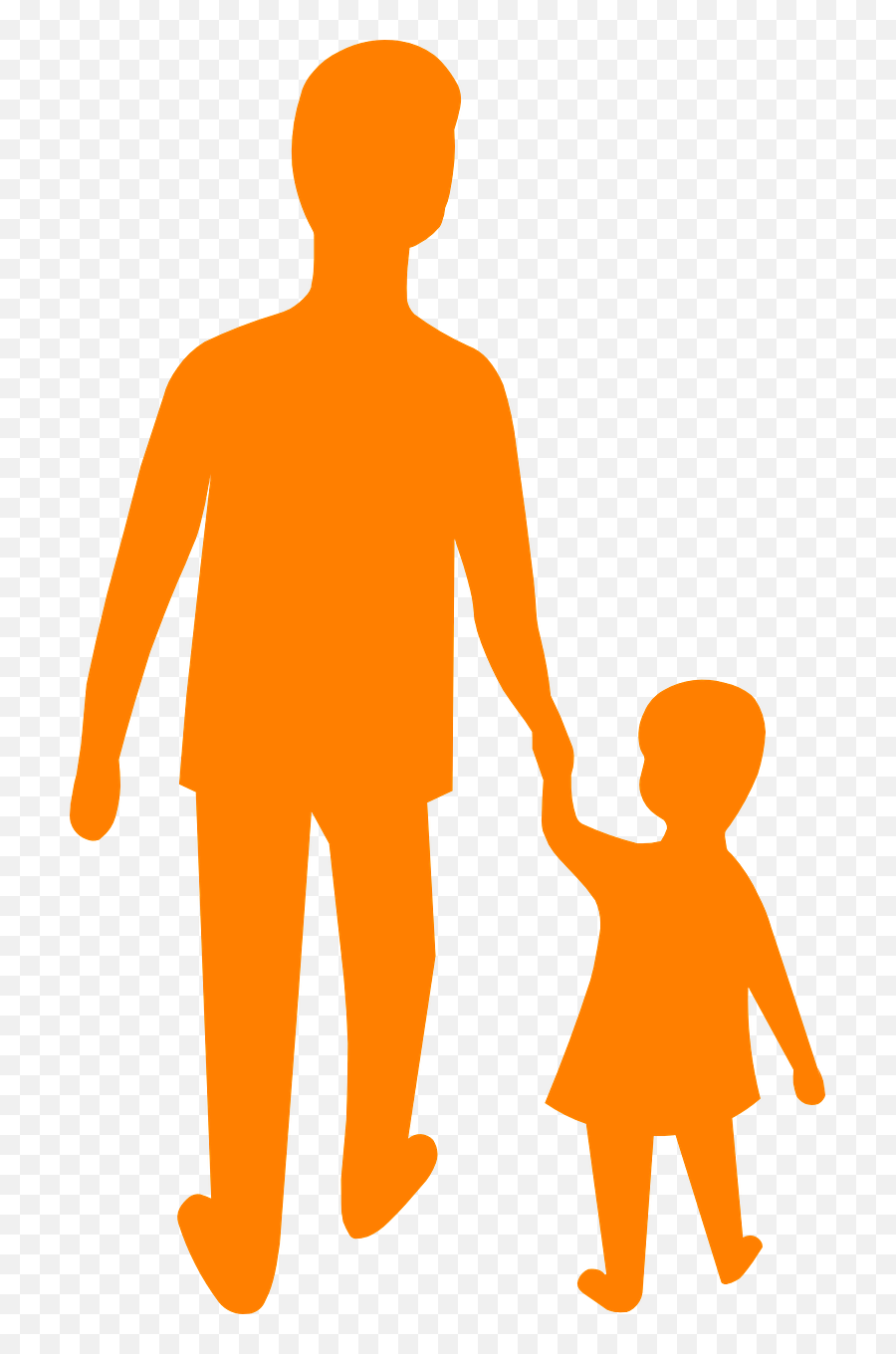 Child Holding Hands Parent Clip Art - Father Son Daughter Pai E Filhos Png Emoji,Parent Clipart