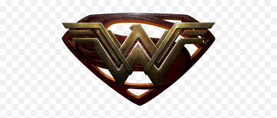 Superman Wonder Woman - Superman Wonder Woman Logo Emoji,Wonder Woman Logo