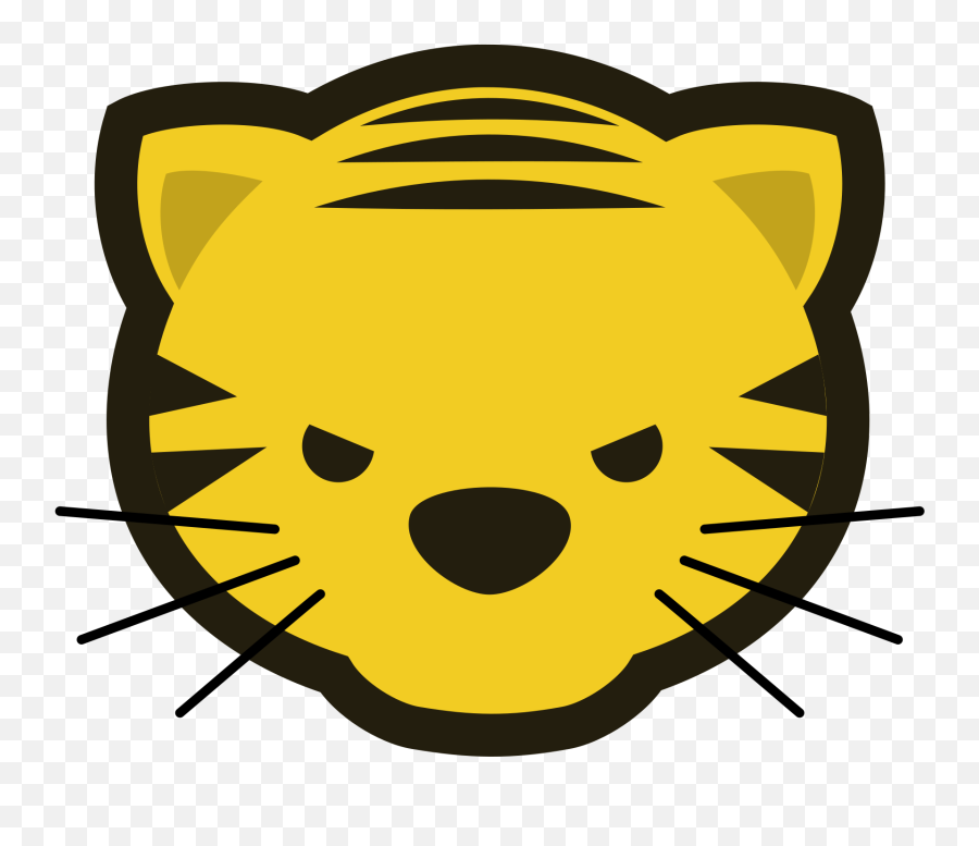 Clip Art Tiger Face - Animal Pièces Dou Shou Qi Emoji,Tiger Face Clipart