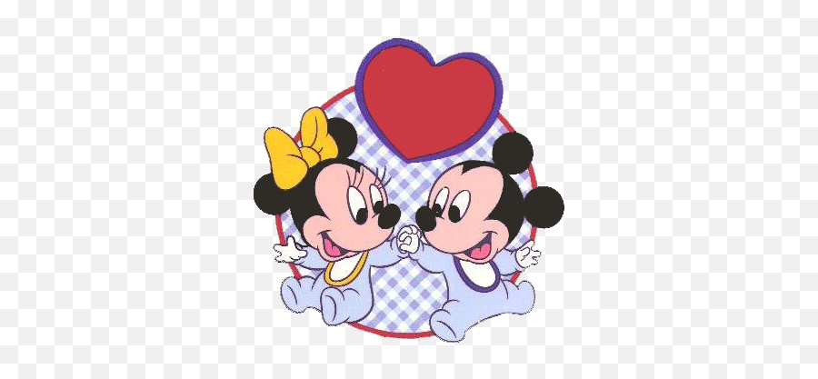 Minnie Y Mickey Baby - Baby Mickey Minnie Emoji,Selfie Clipart