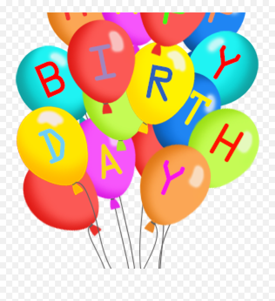 Birthday Balloons Clipart Free Clip Art - Transparent Background Birthday Balloons Clipart Emoji,Birthday Balloons Clipart
