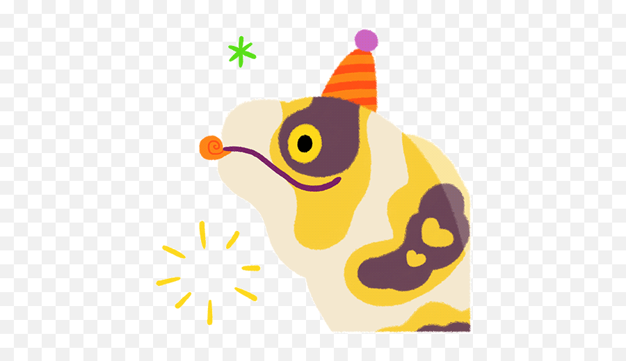 Party Horn Party Hat Sticker - Party Horn Party Hat Emoji,Eel Clipart