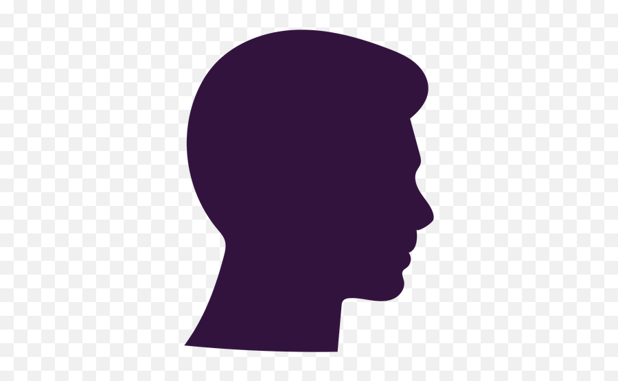 Face Right Facing Boy Short Chin Silhouette Transparent Png Emoji,Face Silhouette Png