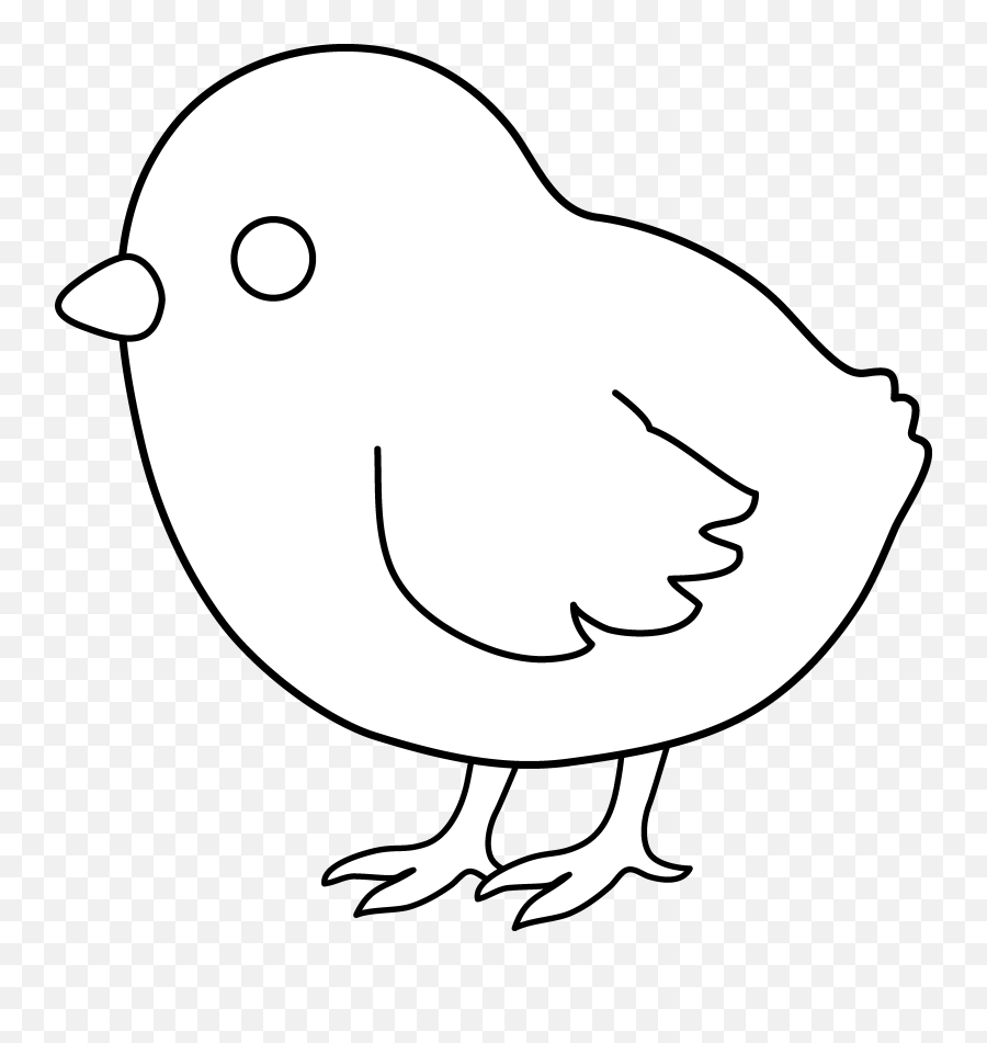 Library Of Chicken Vector Royalty Free Library Outline Png - Chick Clipart Black And White Emoji,Chicken Clipart