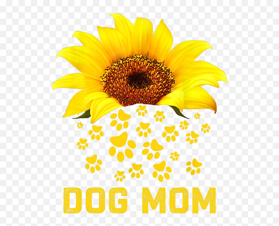 Dog Mom Sunflower Dog Paws Tshirt Mommy Mothers Day 2020 Tshirt Shower Curtain Emoji,Dog Paws Png