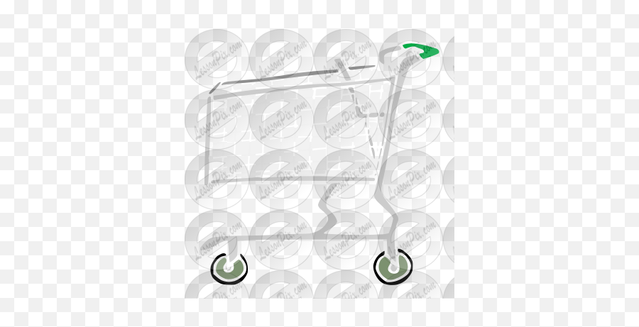 Shopping Cart Stencil For Classroom Therapy Use - Great Horizontal Emoji,Shopping Cart Clipart