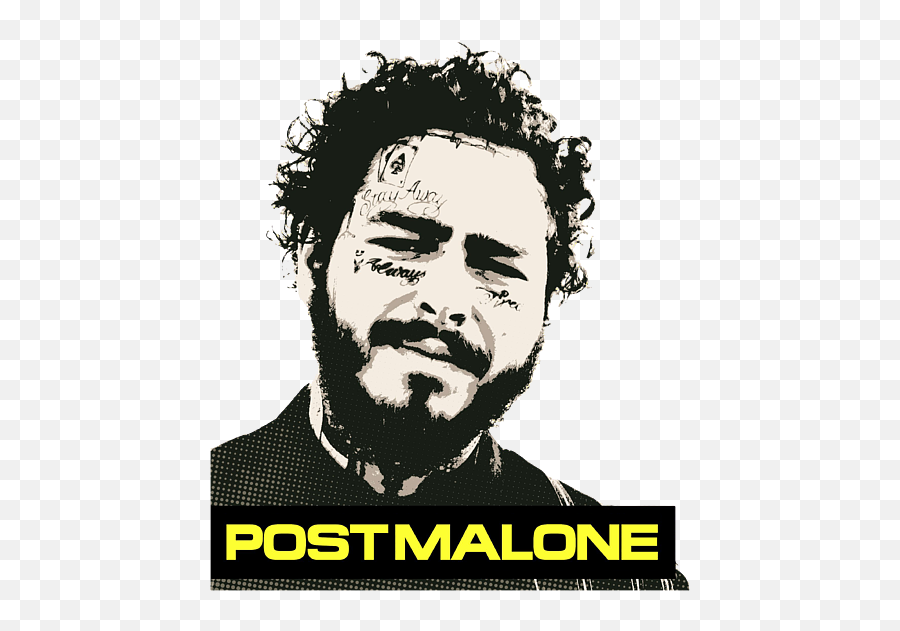 Poster Post Malone Greeting Card For - Concert Post Malone Poster Emoji,Post Malone Logo