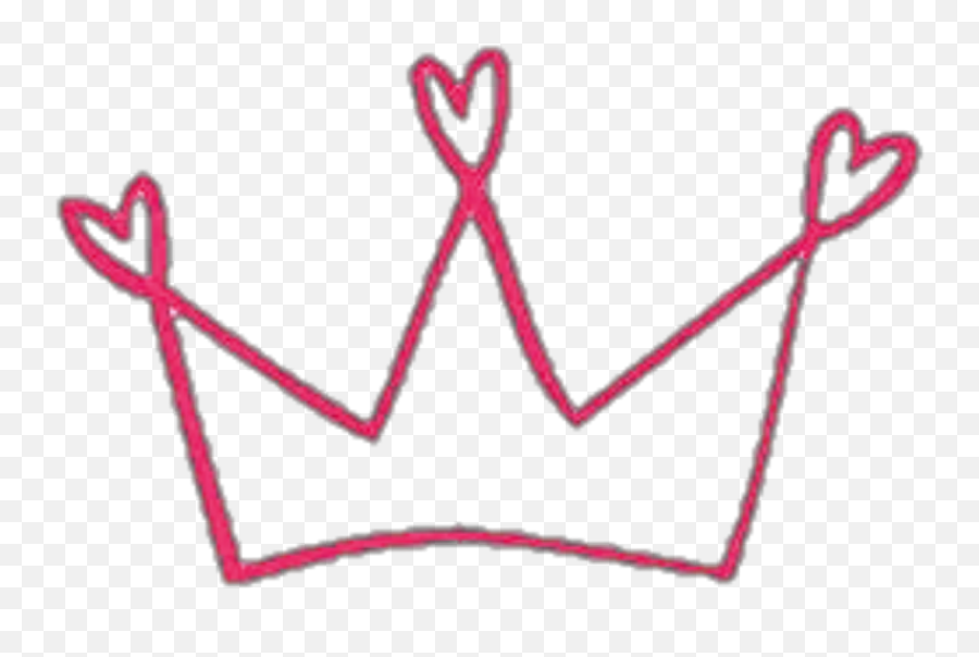 Crown Tumblr Hearts Love Aesthetic - Cute Crown Black And White Emoji,Aesthetic Stickers Png