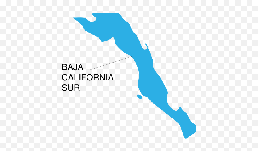 Baja California Sur State Map - Baja California Sur Png Emoji,California Map Png