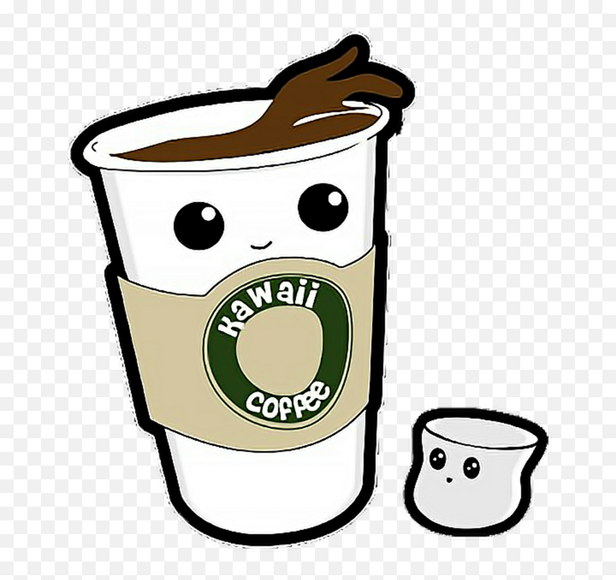 Coffeecup Kawaiicute Png - Coffee Kawaii Clipart Full Starbucks Vector Coffee Cup Emoji,Kawaii Clipart