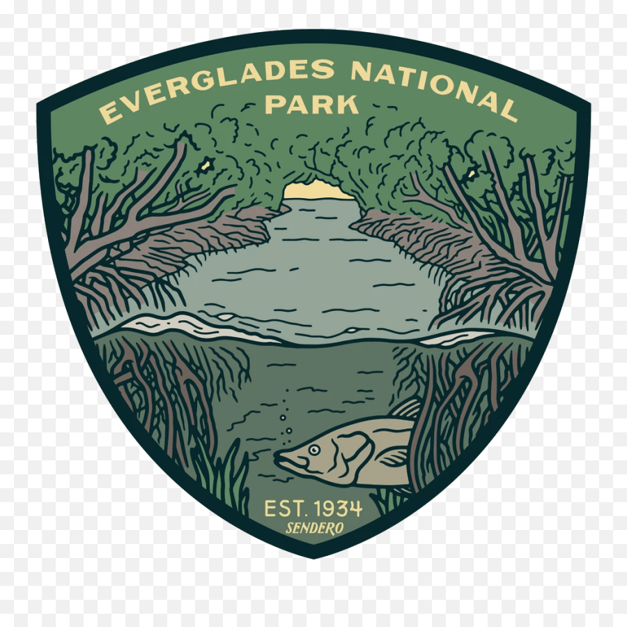 Sendero Everglades National Park Sticker - Everglades Everglades National Park Sticker Emoji,National Parks Logo