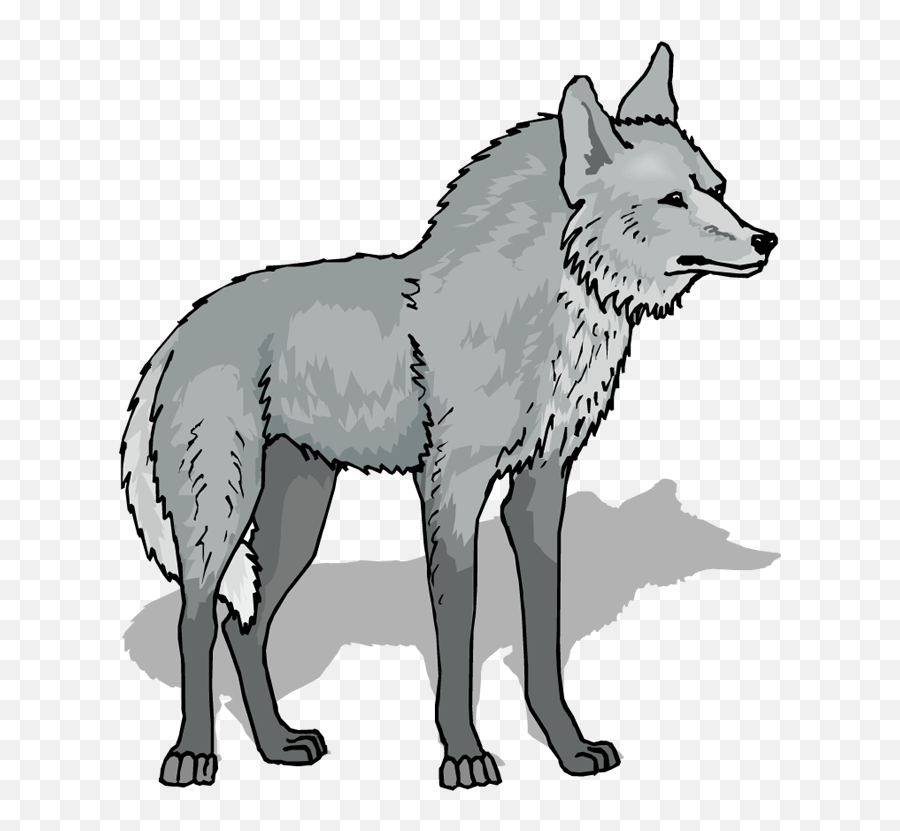Wolf Clipart 4 - Wolf Clipart Png Emoji,Wolf Clipart