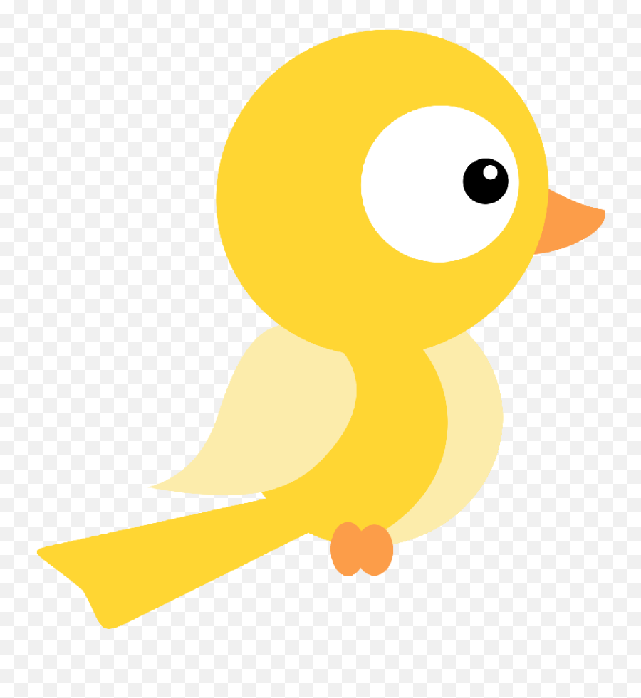 Rubber Duck - Cute Yellow Bird Clipart Png Download Passarinho Branca De Neve Emoji,Rubber Ducky Clipart