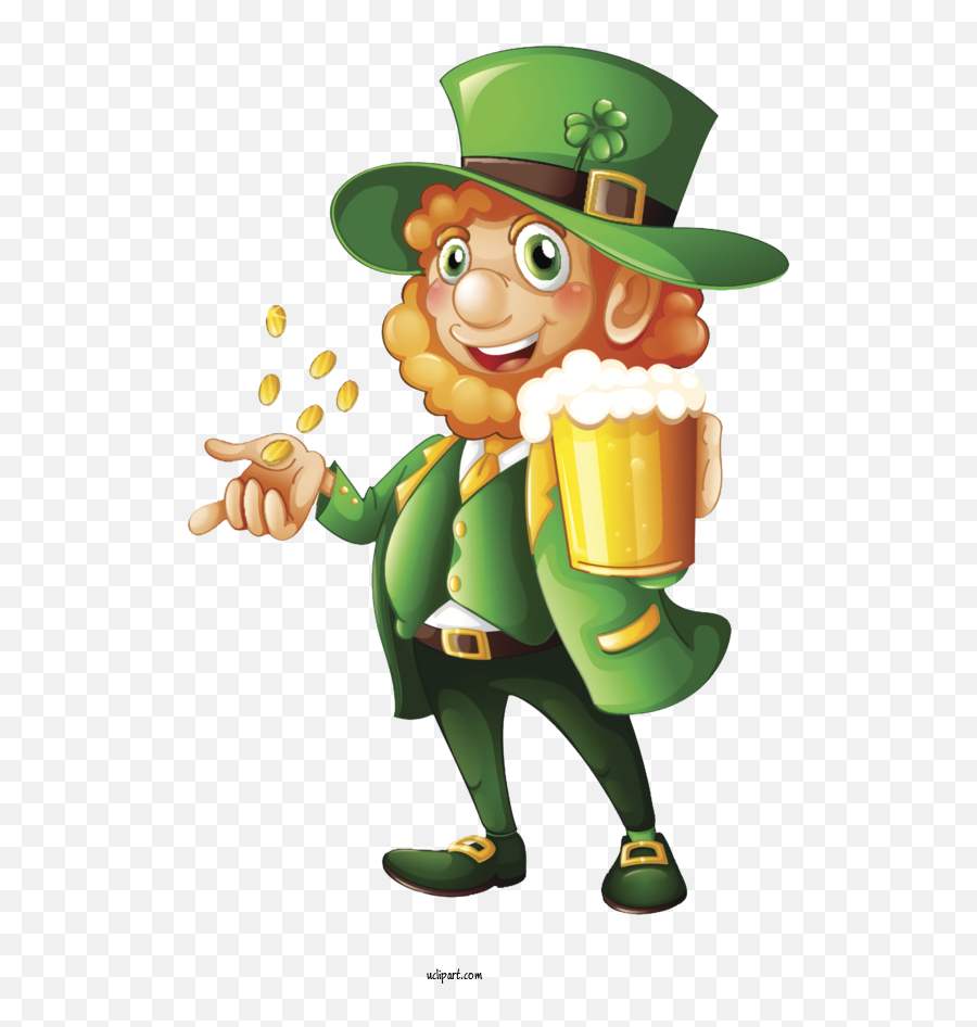 Holidays Cartoon Leprechaun Saint - Coin Emoji,St Patricks Day Clipart