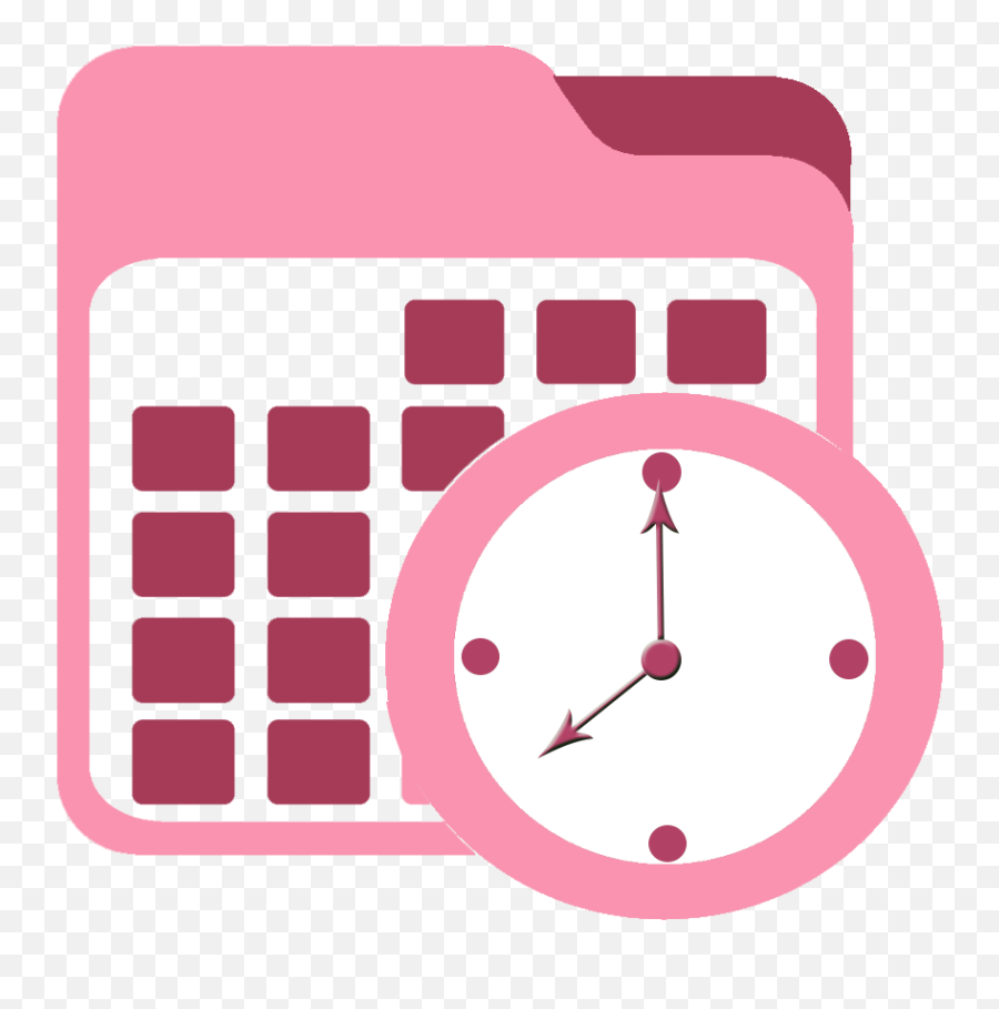 Schedule Clipart Appointment Book - Transparent Pink Calendar Png Emoji,Schedule Clipart