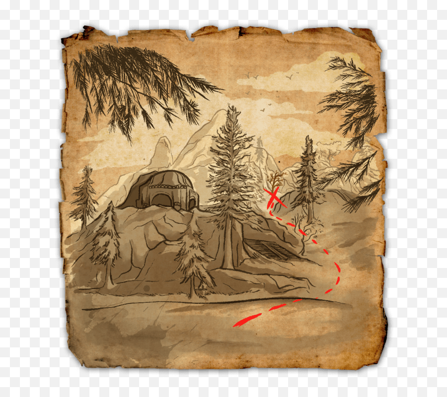 Western Skyrim Treasure Map Ii Elder Scrolls Online Wiki Emoji,Skyrim Transparent Armor