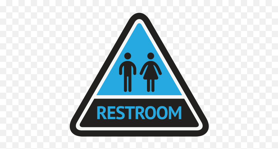 Printed Vinyl Wc Toilette Restroom Sign Stickers Factory Emoji,Restroom Logo