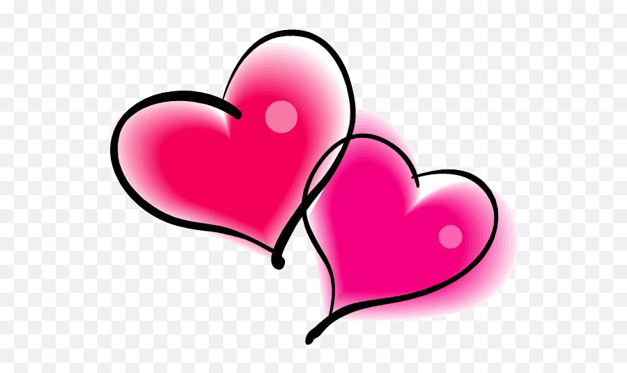 Heart Png - Pink Two Hearts Clipart Emoji,Heart Png