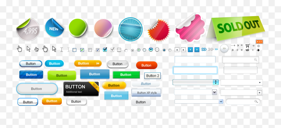 Download Web Ui Treasure Chest V - Web Design Elements Png Emoji,Design Elements Png