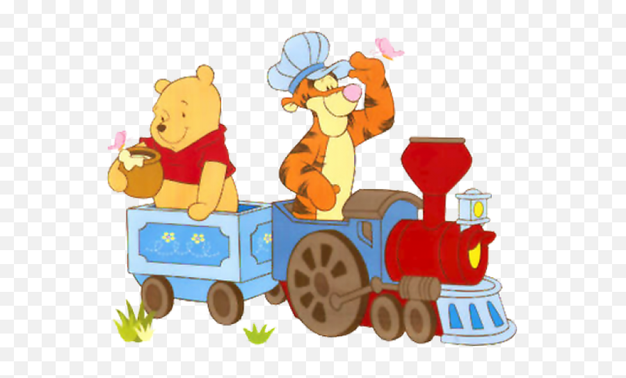 Disney Train Clipart Transparent Cartoon - Jingfm Tigger On A Train Emoji,Train Clipart