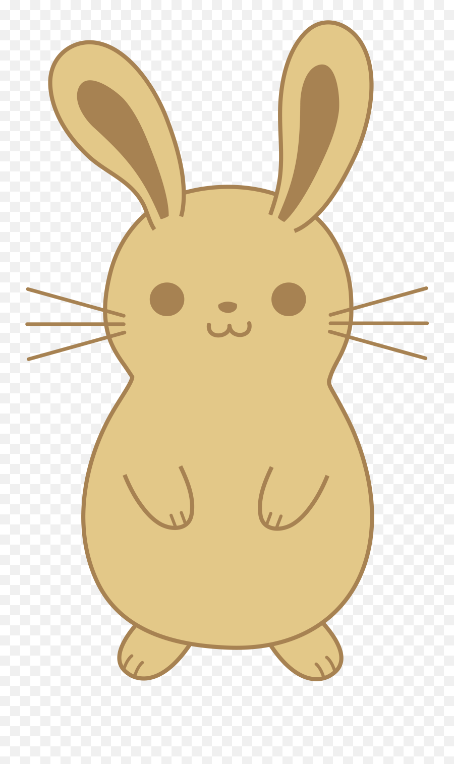 Bunny Clipart Easy Bunny Easy - Easy Cute Cartoon Bunny Emoji,Bunny Clipart