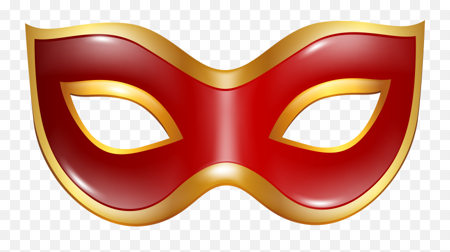 Carnival Mask Png Red Transparent - Transparent Background Clipart Mask Emoji,Mask Png