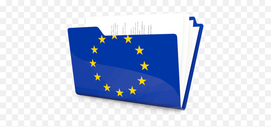 Folder Icon Illustration Of Flag Of European Union - Blue Icon Png Folder Emoji,Folder Icon Png
