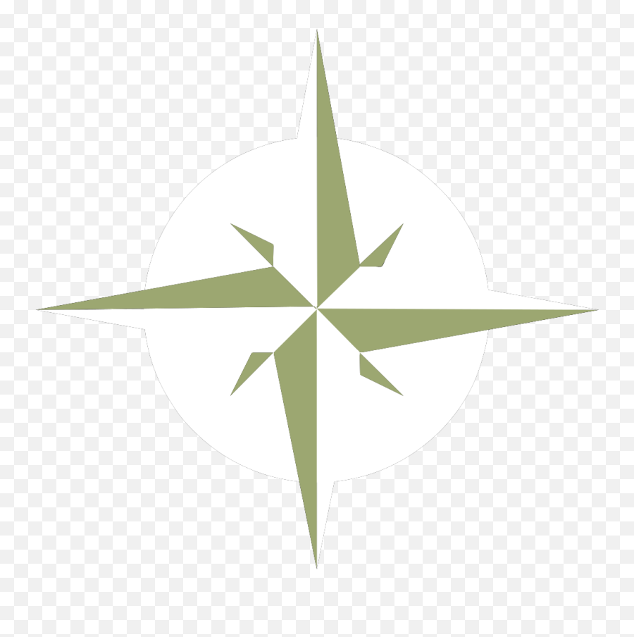 White Compass Rose Clip Art At Clker - Red North Star Emoji,Compass Rose Png
