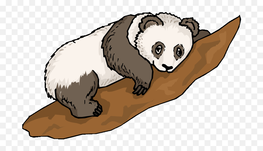 Free Panda Bear Clipart - Panda In Habitat Clip Art Emoji,Panda Clipart