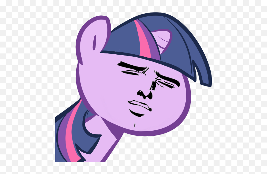 Friendship Is Magic - Twilight Sparkle My Little Pony Meme Emoji,Yaranaika Face Transparent