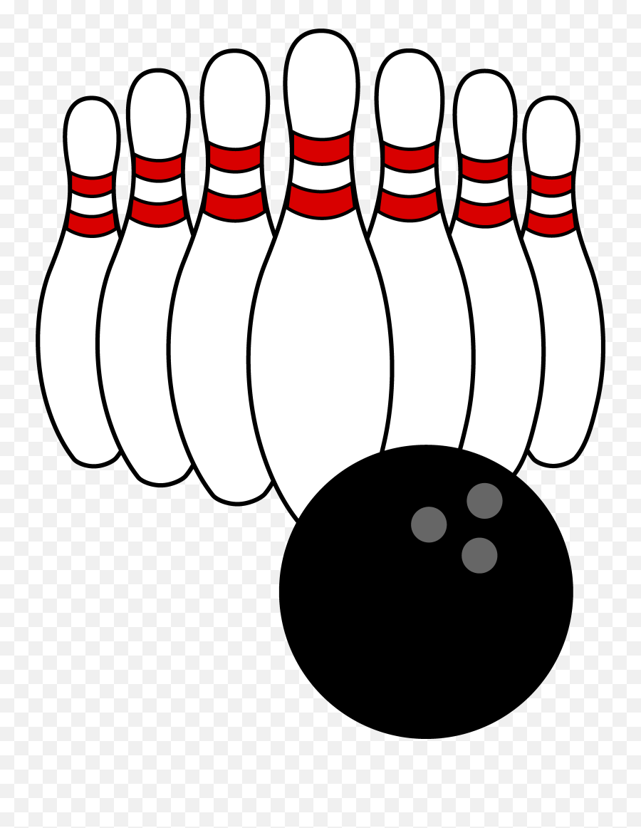 Bowling Ball And Pins - Clip Art Bowling Pin Emoji,Bowling Clipart
