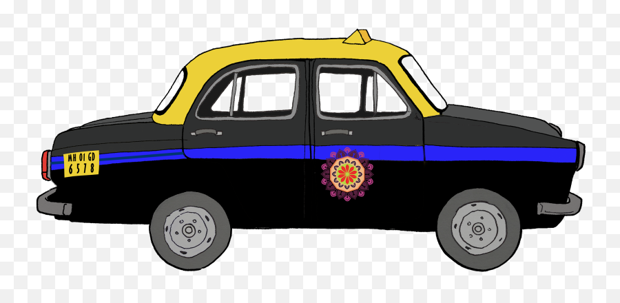 Celebrating Taxi Of Bombay U0026 Kolkata T - Shirt Designs On Classic Car Emoji,Taxi Clipart