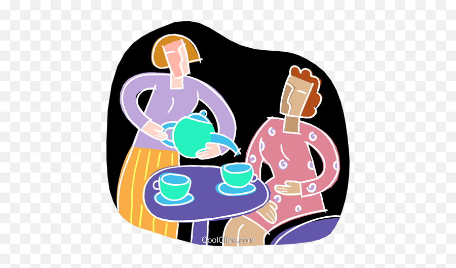 Chalkboard Style Tea Party Royalty - Serveware Emoji,Tea Party Clipart