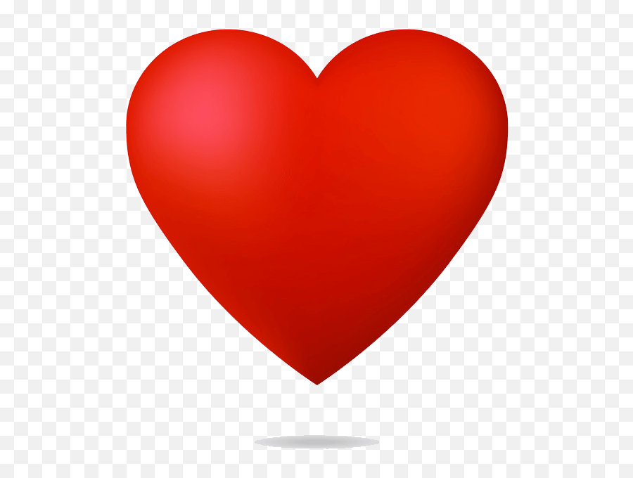 Shiny 3d Heart Transparent - Clipart World Heart Shape Emoji,3d Heart Png