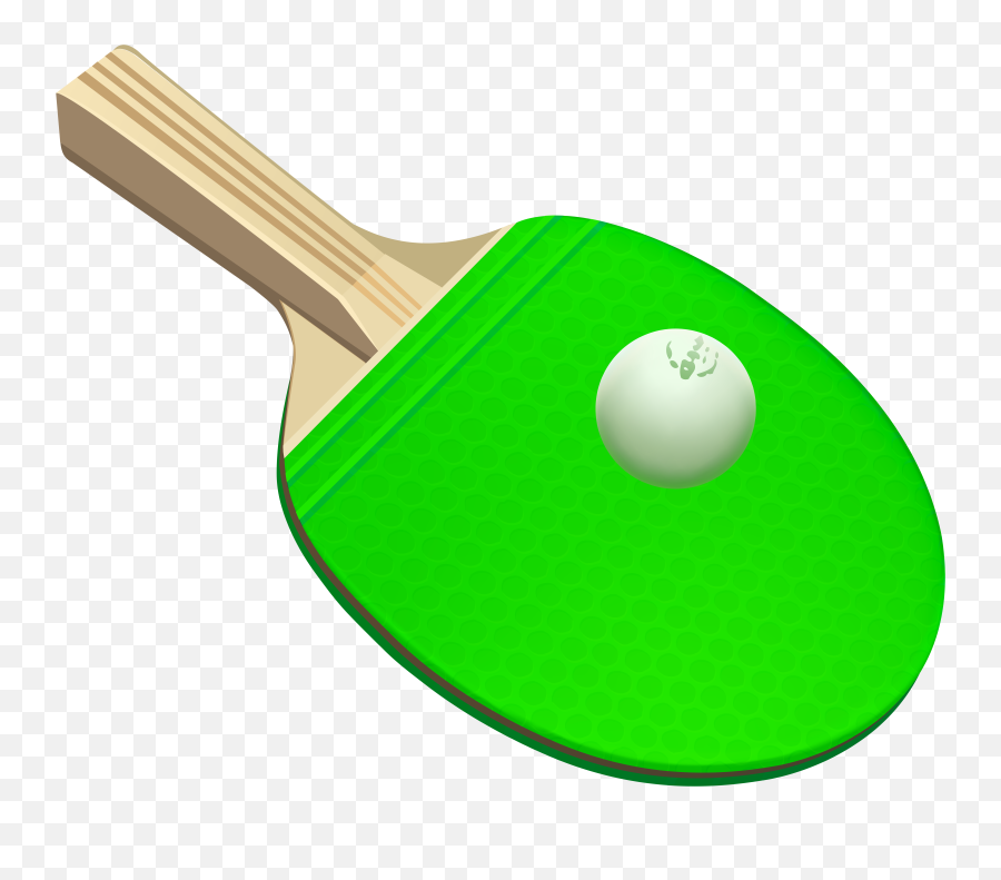Ping Pong Racket And Ball Png Clip Art I 1710726 - Png Emoji,Bat And Ball Clipart